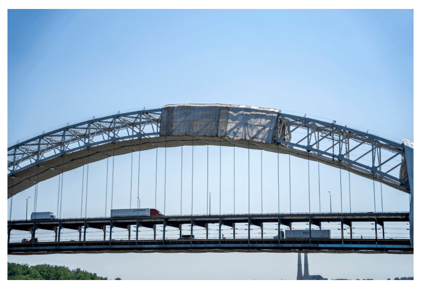 Reabrirán puente Sherman Minton el próximo 7 de agosto. 