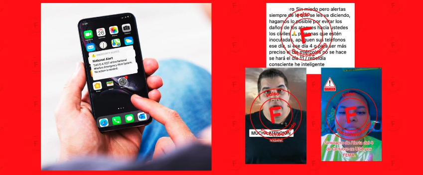 No, la prueba de FEMA del 4 de octubre no contempla dejar a todo el país sin internet ni que los teléfonos dejen de&nbsp;funcionar