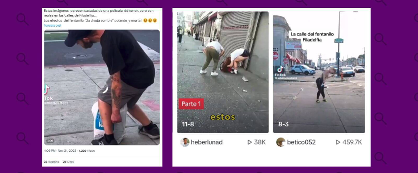 “Estos son los zombies de la vida real”: qué efecto tienen el fentanilo y otras drogas en la postura corporal