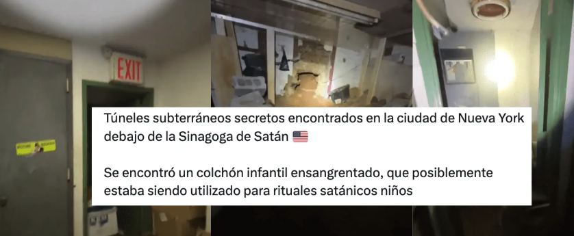 El túnel de la sinagoga de Nueva York y las teorías de la conspiración sin pruebas sobre rituales satánicos a niños y pedofilia