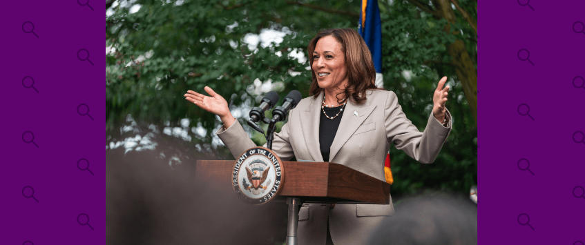 Desinformaciones que circulan sobre Kamala Harris luego de que Biden se retirara de la reelección