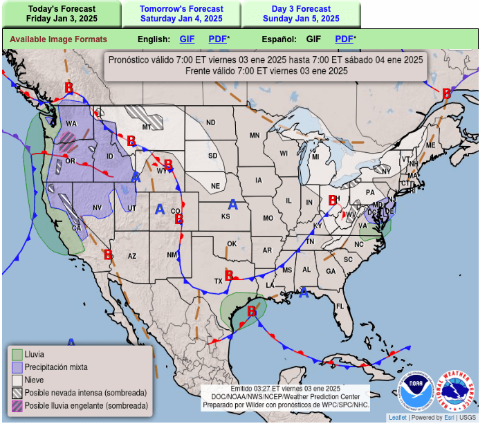 Se espera tormenta invernal para el fin de&nbsp;semana