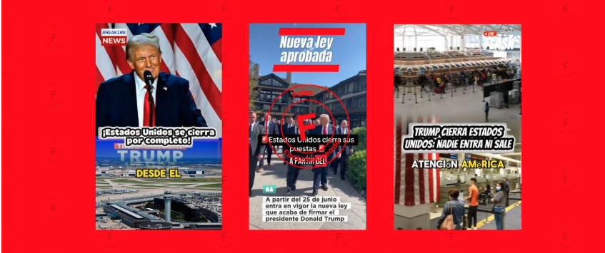 No, Estados Unidos no anunció que cerrará sus fronteras por 90&nbsp;días